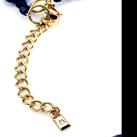 MELANIA TRUMP CRYSTAL/GLASS NECKLACE MINT - Picture 4 of 4